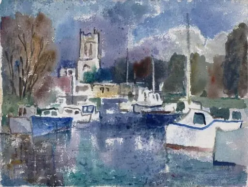 Christchurch, Hampshire, by Charles Luffman