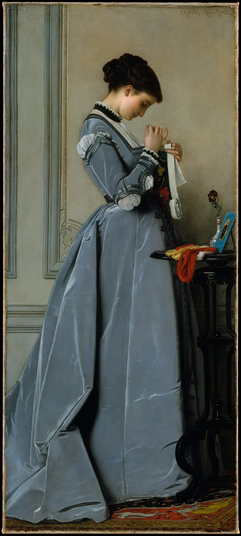 Penelope, by Charles Marchal, oil, 1868