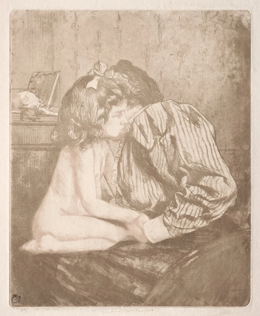 Confidences, from A New Sentimental Education, by Charles Maurin, 1901