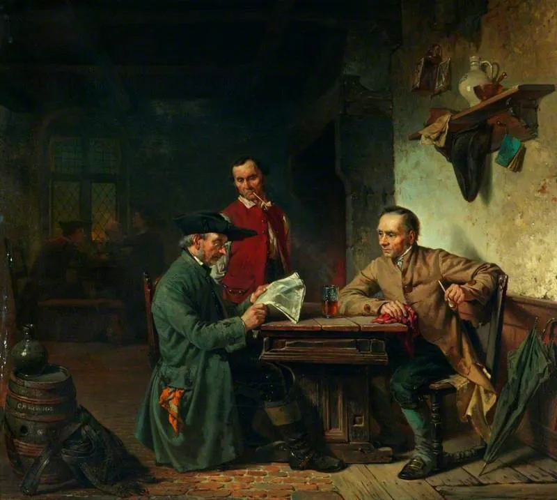 Politicians, by Charles Meer Webb, oil, 1865
