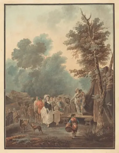 Foire de Village, by Charles-Melchior Descourtis