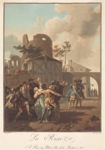 La Rixe (The Brawl), by Charles-Melchior Descourtis
