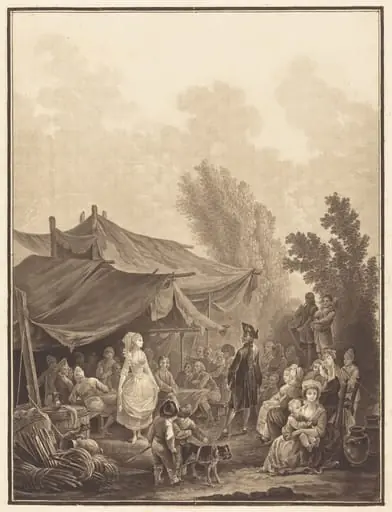 Noce de Village (Village Wedding), by Charles-Melchior Descourtis