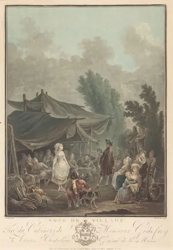 Noce de Village (Village Wedding), by Charles-Melchior Descourtis