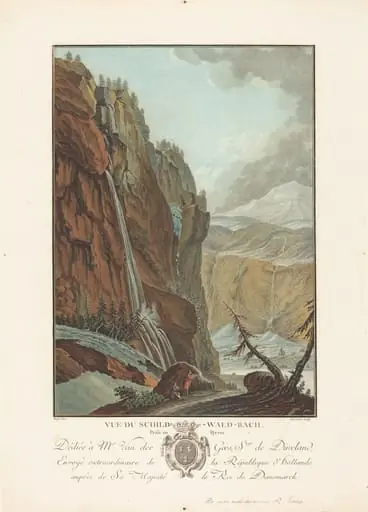 Vue du Schild-Wald-Bach prise en Hyver, by Charles-Melchior Descourtis