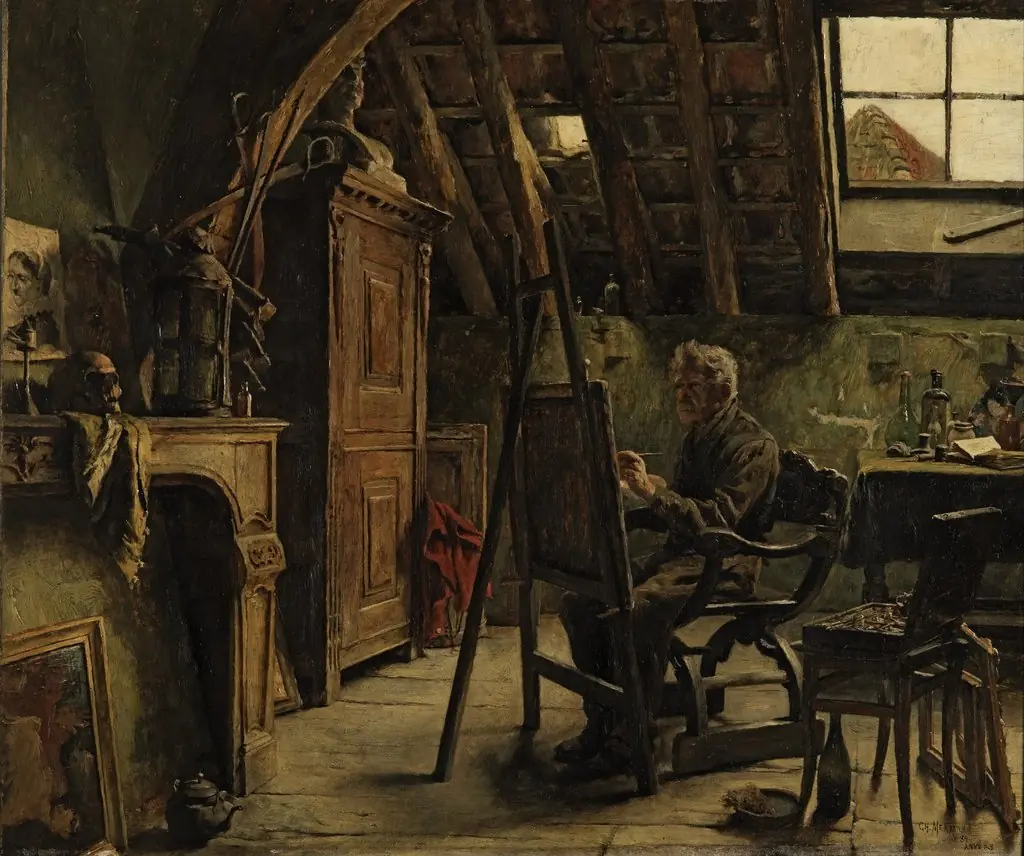 Workshop of a Painter, by Charles Mertens