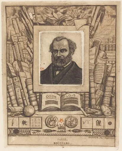 Armand Guéraud, by Charles Meryon