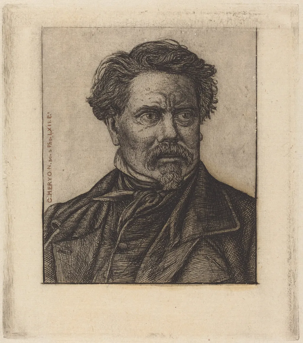 Benjamin Fillon, by Charles Meryon, ink, 1862