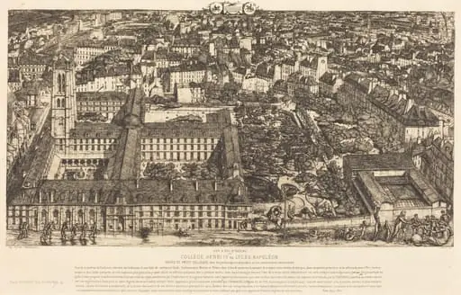 Collège Henri IV, Paris, ou Lycée Napoléon (Henry IV College or Napoleon School, Paris), by Charles Meryon