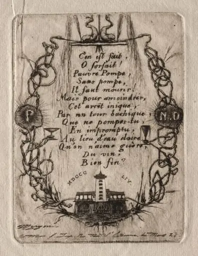 Etchings of Paris: The Notre Dame Pump, Small Plate, by Charles Meryon