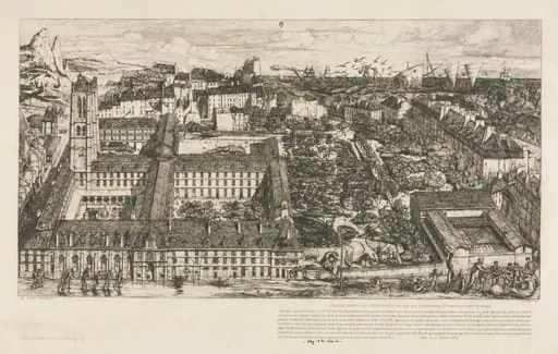 Henry IV College, by Charles Meryon