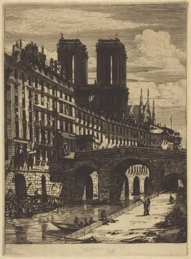 Le Petit Pont, Paris, by Charles Meryon