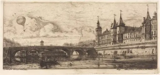 Le Pont-au-Change, Paris, by Charles Meryon