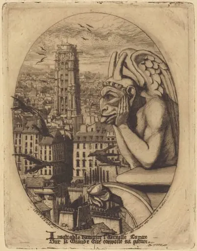 Le stryge (The Vampire), by Charles Meryon