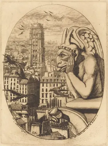Le stryge (The Vampire), by Charles Meryon