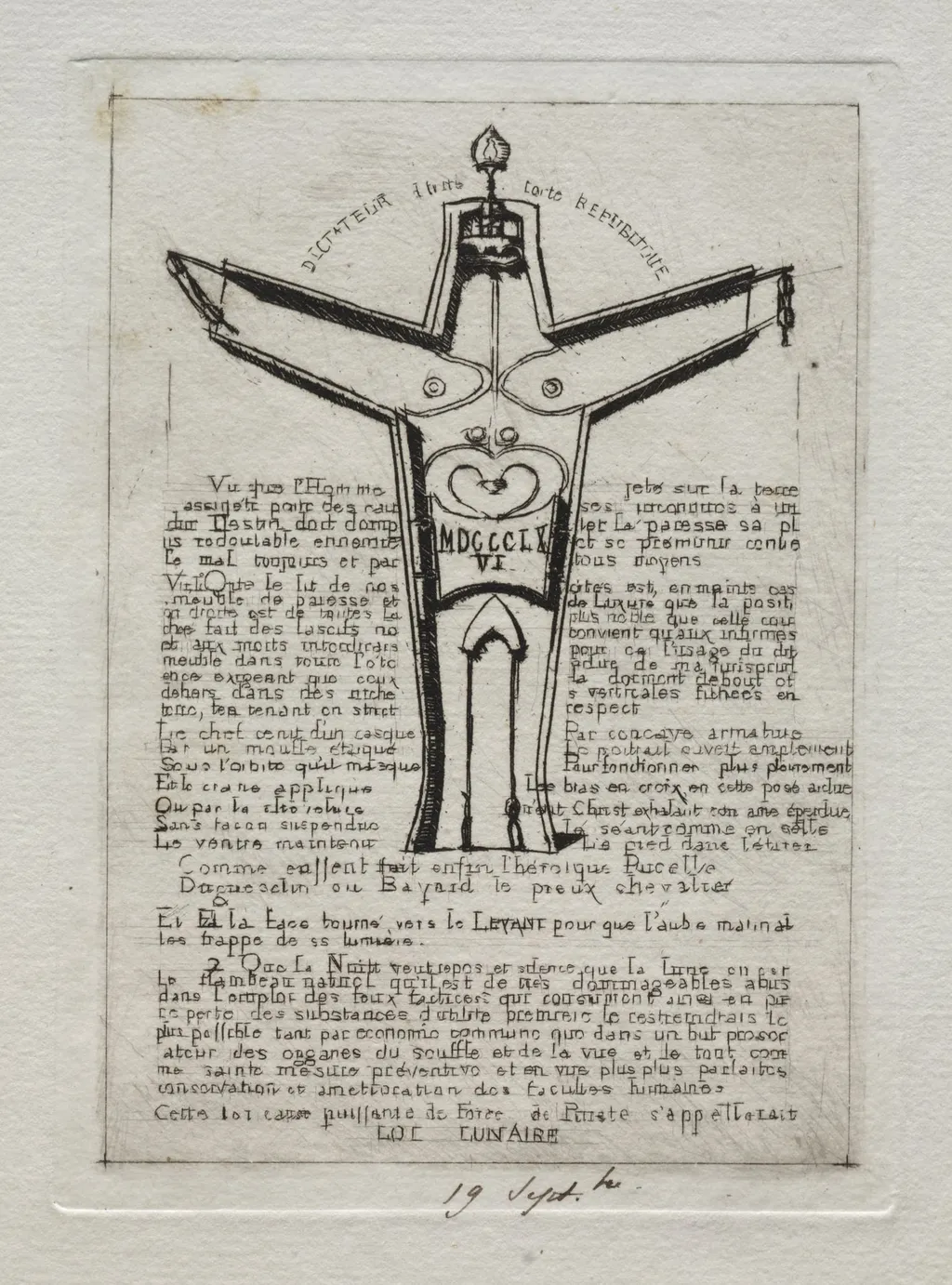 Lunar Law, by Charles Meryon, 1866