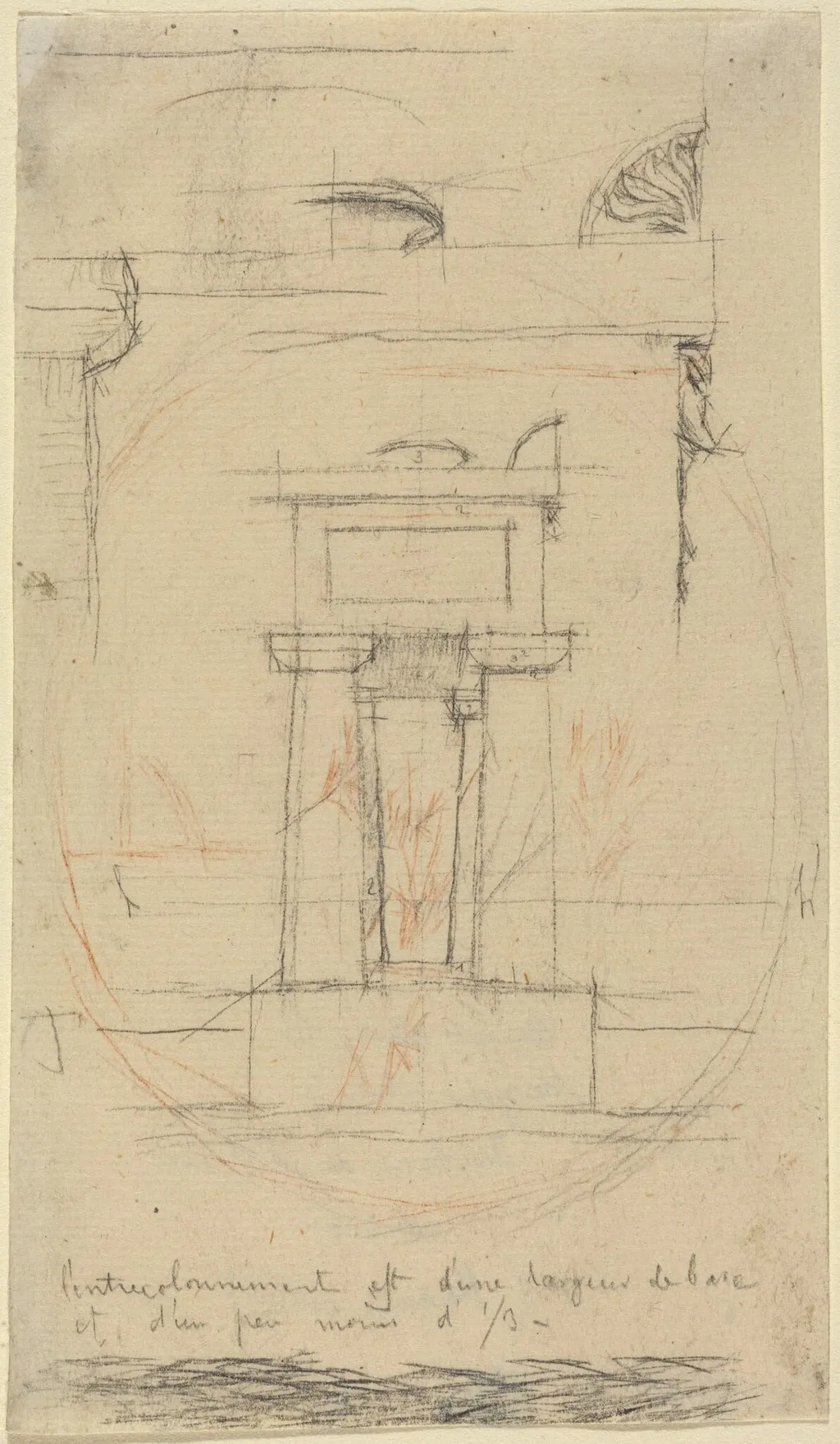Moliere's Tomb, by Charles Meryon, graphite, 1854