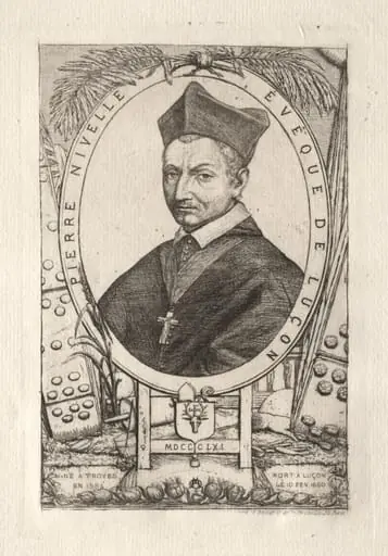 Pierre Nivelle, Bishop of Luçon, by Charles Meryon