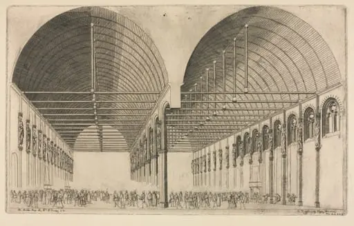The Antechamber of the Palace of Justice, Paris, by Charles Meryon