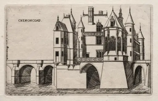 The Chateau of Chenonceau, by Charles Meryon