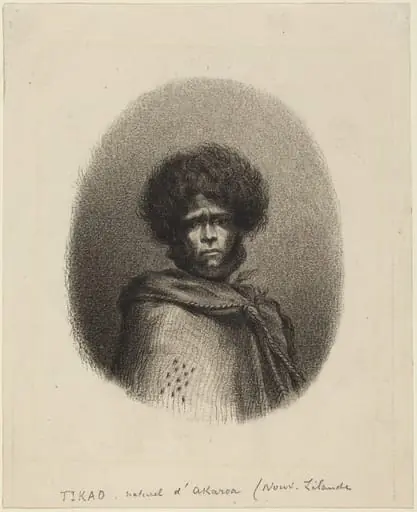 Tikao, naturel d'Akaroa, by Charles Meryon