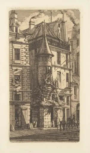 Tourelle, Rue de la Tixeranderie, by Charles Meryon