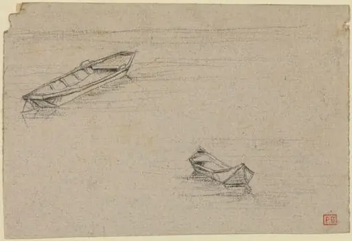 Two Boats for "L'Abside de Notre-Dame de Paris", by Charles Meryon