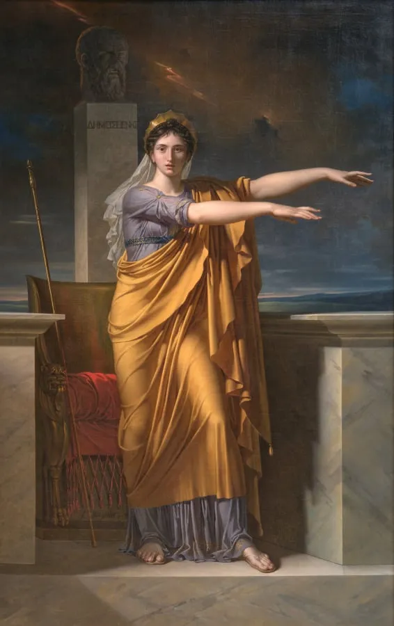 Polyhymnia, Muse of Eloquence, by Charles Meynier, unspecified, 1800