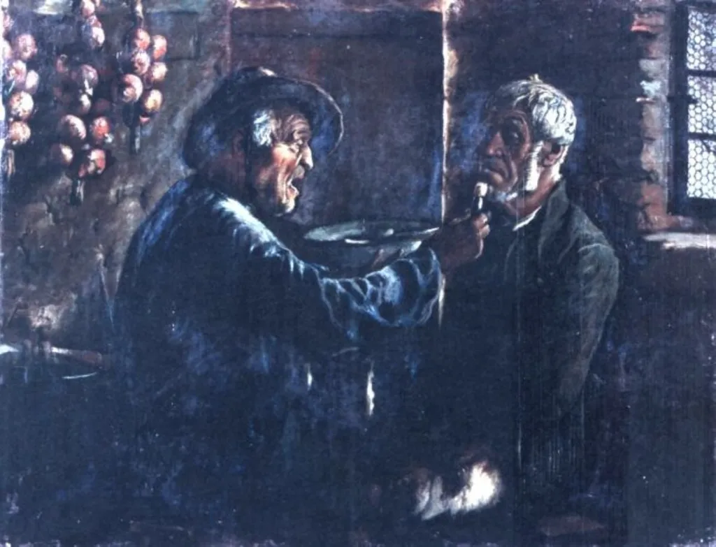 Bărbierul satului, by Charles Milcendeau, unspecified