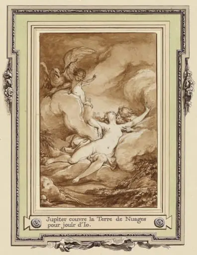 Jupiter couvre la Terre de Nuages pour jouir d'Io, by Charles Monnet