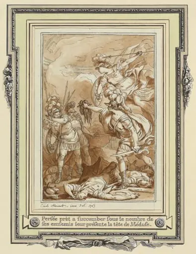 Perseus Turning Phinneas to Stone with the Head of Medusa, by Charles Monnet