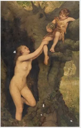 The Boy and the Dryad, by Charles Napier Kennedy, oil, 1895