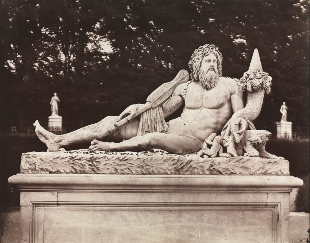 The Tiber, Tuileries Garden, Paris, by Charles Nègre, 1859