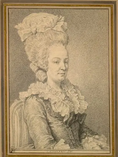 Half-length Portrait of a Seated Woman, by Charles-Nicolas Cochin