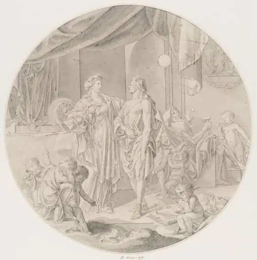 Minerva encouraging the Arts, by Charles-Nicolas Cochin