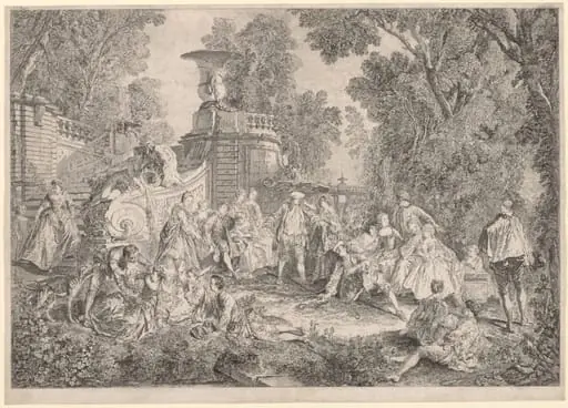 The Game of Blind Man's Bluff, by Charles-Nicolas Cochin
