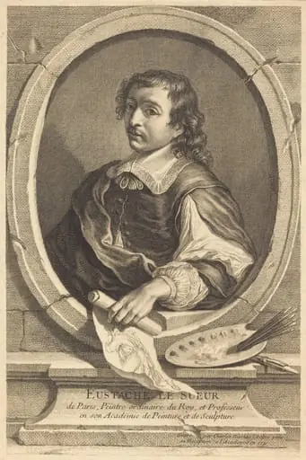 Eustache Le Sueur, by Charles-Nicolas Cochin I