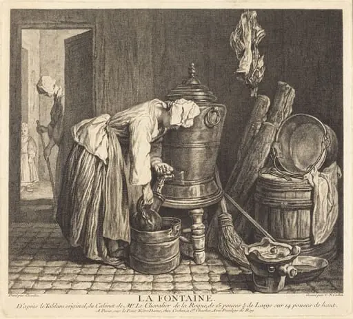 La Fontaine, by Charles-Nicolas Cochin I