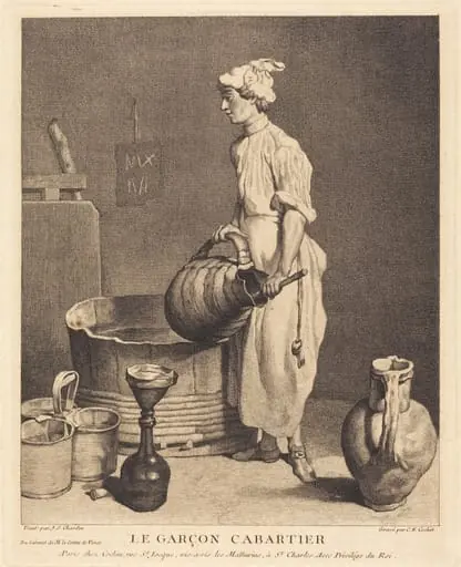 Le Garcon cabaretier, by Charles-Nicolas Cochin I