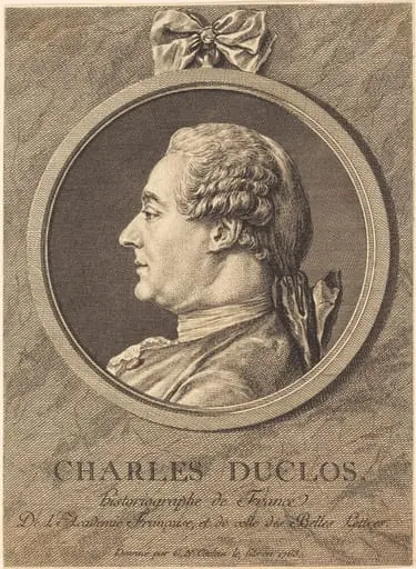 Charles Duclos, by Charles-Nicolas Cochin II