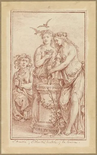 Friendship, Useless Friendship, and Hate, by Charles-Nicolas Cochin II