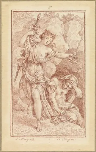 Gaiety and Grief, by Charles-Nicolas Cochin II