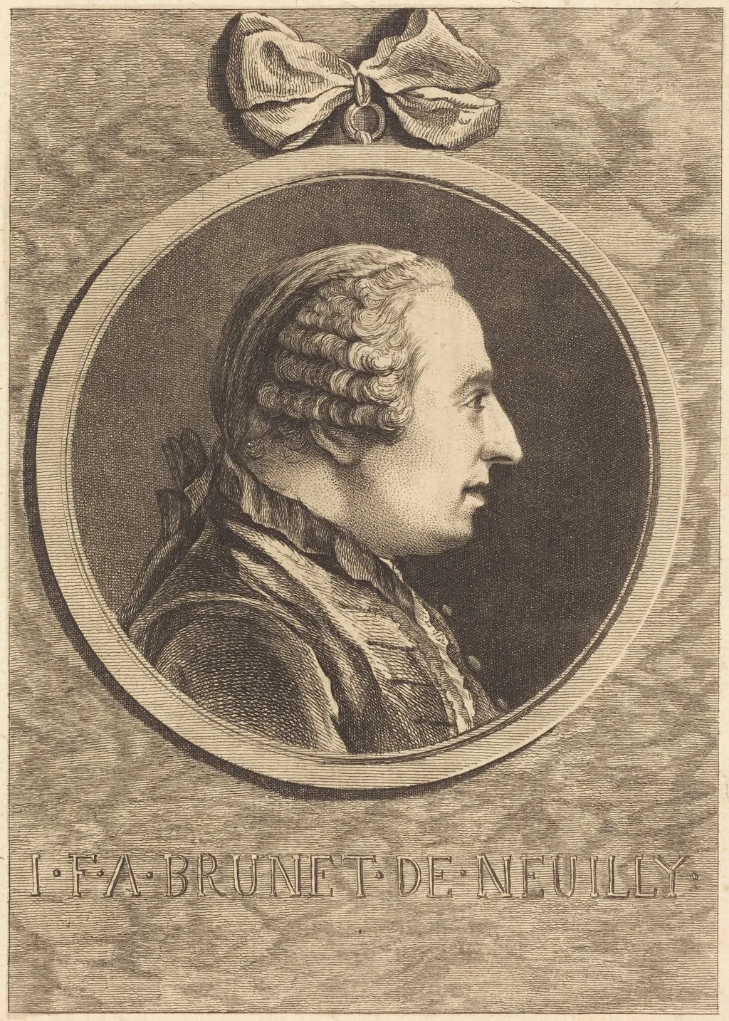I.F.A. Brunet de Neuilly, by Charles-Nicolas Cochin II, ink, 1752