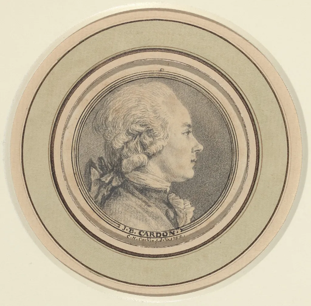 J.B. Cardon, by Charles-Nicolas Cochin II, chalk, 1782