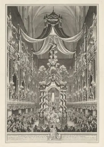 Pompe funèbre de Catherine Opalinska, by Charles-Nicolas Cochin II