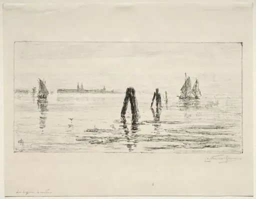 Lagoon, Morning, by Charles Nicolas Storm van 's-Gravesande