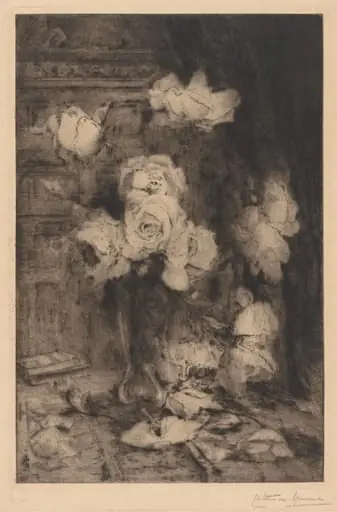 Study of Roses, by Charles Nicolas Storm van 's-Gravesande