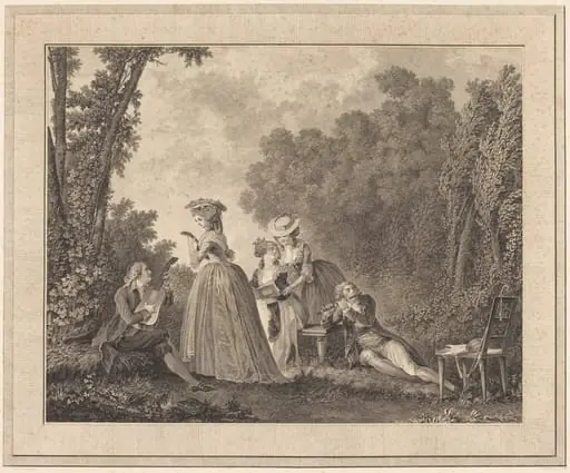 Le concert agreable, by Charles Nicolas Varin
