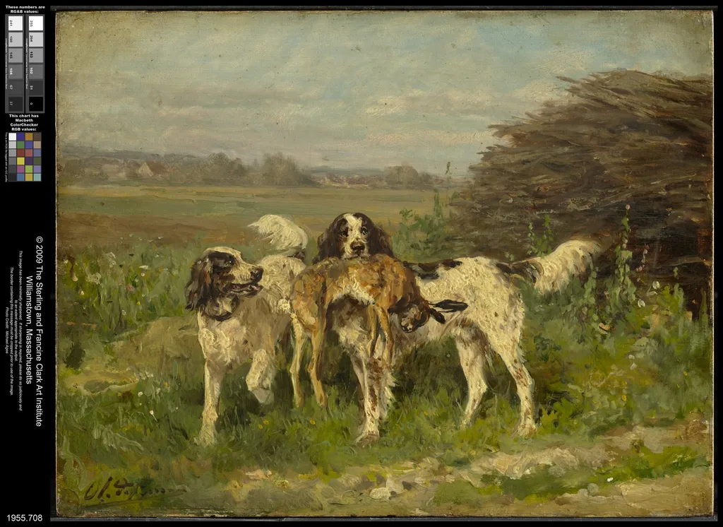 End of the Hunt, by Charles Olivier de Penne, oil, 1873