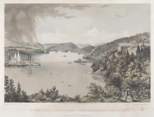 Hudson River Portfolio: Looking South from Battery Knox, West Point, by Charles Parsons